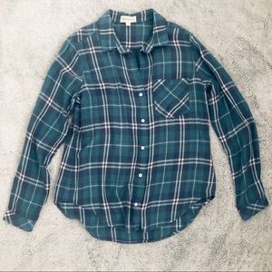 Cloth and Stone Soft Plaid Top